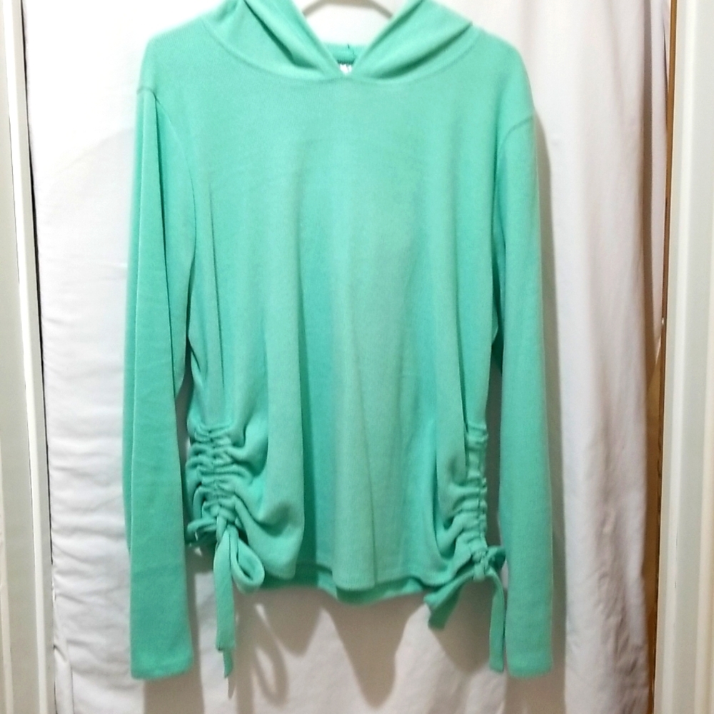 NO BOUNDARIES MINT GREEN SWEATER HOODIE LONG SLEEVE PULLOVER SIZE XXXL